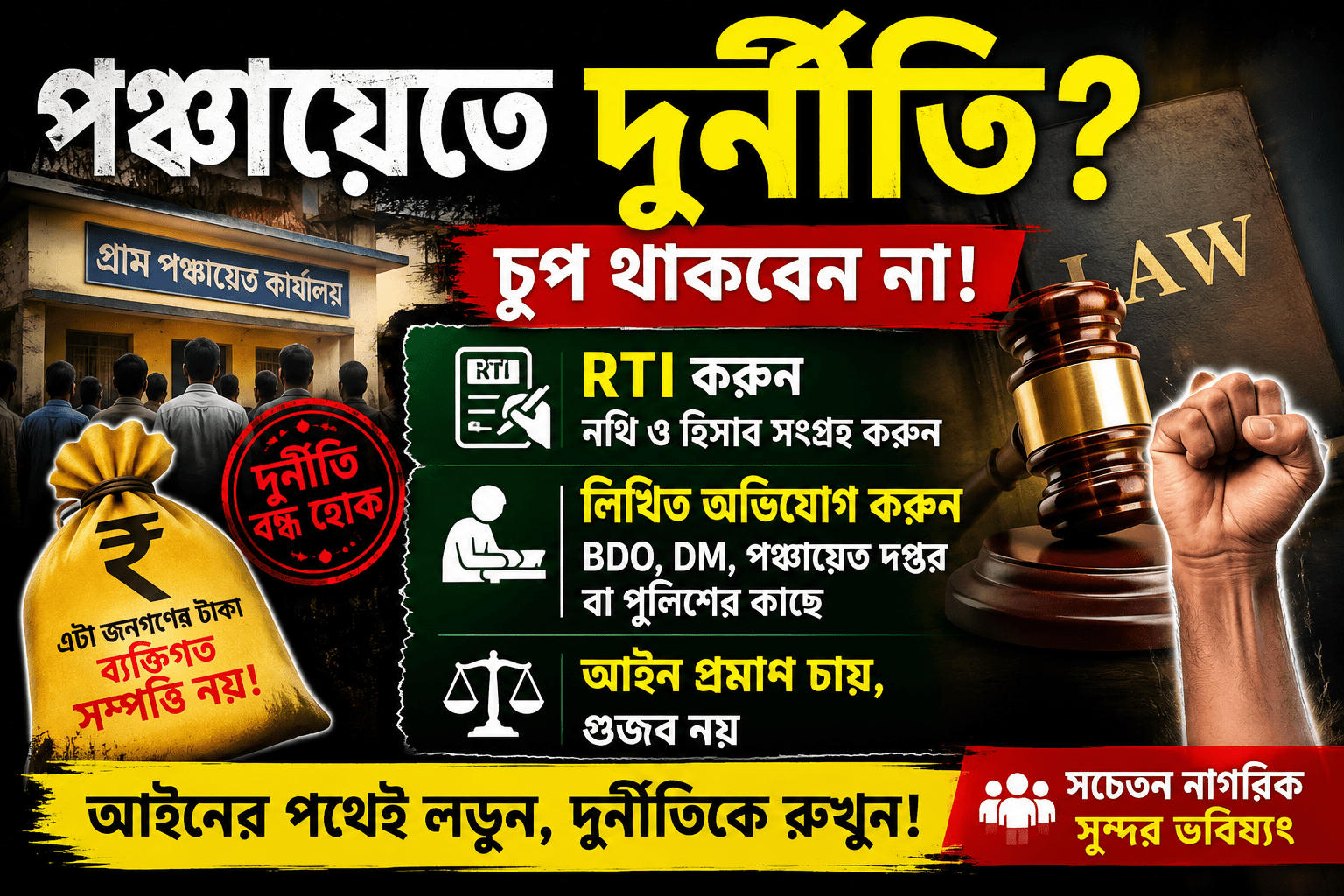 পঞ্চায়েত দুর্নীতি: আইনের পথে অভিযোগ করবেন কীভাবে